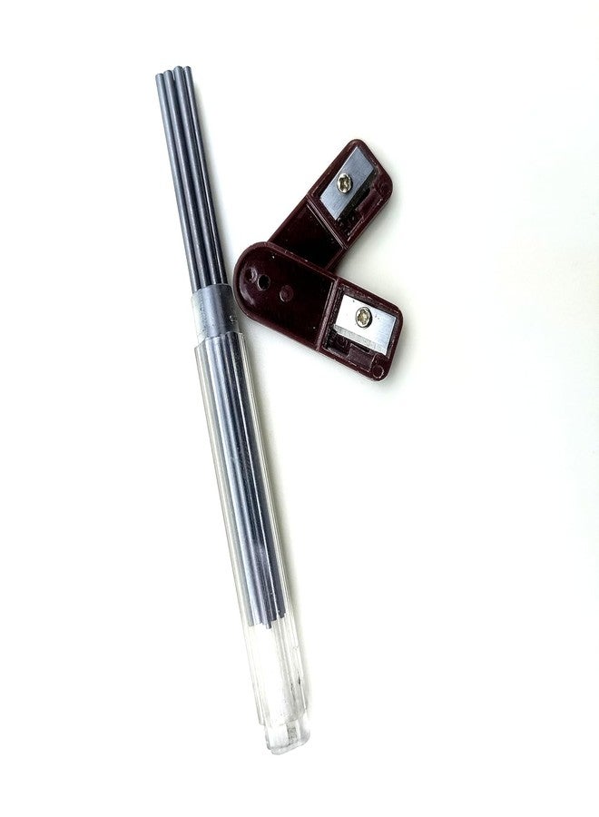 TACKYTRAP 2.0 Lead Pointer Pencil Sharpener, 2mm Leads Sharpener, Portable Handheld for 2.0mm Pencil Lead Refills, Pack of 2 with 1 Box 2mm Lead - Image 2